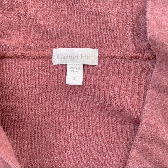 Garnet Hill Women's Dusty Red Favorite High-Low Hoodie Size Small - Picture 5 of 9